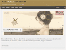 Tablet Screenshot of cartepostale-ancienne.fr